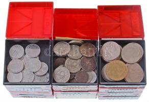 Ausztria - Vegyes fémpénz tétel 12db kis dobozba rendezve (br. ~1600g) T:vegyes Austria - Mixed coins in 12pcs of small cases (br. ~1600g) C:mixed