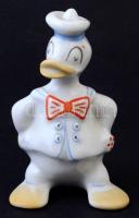 Donald kacsa porcelán szobor, kézzel festett, jelzetlen, hibátlan állapotban, m: 12 cm