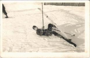1941 Kassa, Kosice; Honvéd sítanfolyam / Hungarian military ski course. photo (fl)