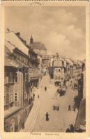 Pozsony, Pressburg, Bratislava; Vártelek utca, üzletek / street view, shops (képeslapfüzetből / from postcard booklet) (EK)