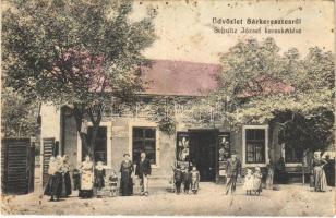 Sárkeresztes, Schultz József üzlete. Kába József kiadása (r)