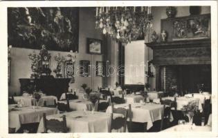 1944 Füzérradvány, Radvány; étterem, belső. Schmidt Nándor felvétele és kiadása (fl)