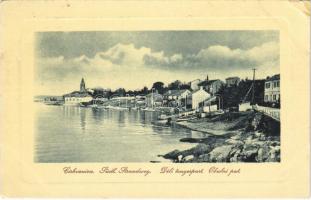 Crikvenica, Cirkvenica; Südl. Strandweg / Déli tengerpart. W. L. Bp. 3855. / Obalni put / beach, shore (EK)