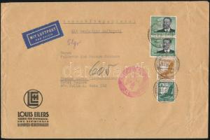 Deutsches Reich 1939 Légi levél Argentínába 4,75RM bérmentesítéssel / Airmail cover to Argentina