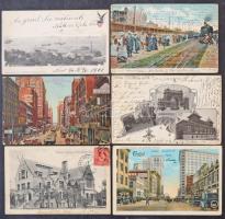 Kb. 116 db RÉGI amerikai város képeslap jó állapotban / Cca. 116 American (USA) town-view postcards in good quality