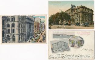 12 db RÉGI kanadai város képeslap / 12 pre-1945 Canadian town-view postcards