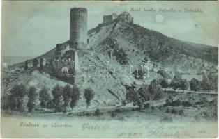 1900 Tocník, Pozdrav ze zricenin, Král hradu Tocnika a Zebráka / Zebrák castle (tear)