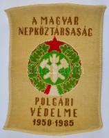 Magyar Népköztársaság polgári védelme 1950-1985 Dísz szőnyeg / falvédő. 45x60 cm