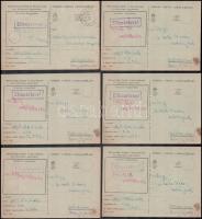 1943 Gróf Haller László tábori postai levelezőlapjai, 11 db