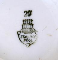 Régebbi Zsolnay kis méretű  kiöntő, matricás, jelzett, apró kopásnyomokkal, m. 9 cm