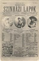 1904 Szöveges és képes Színházi Lapok. Serényi és Sárkány Dezső reklám / Hungarian theatre magazine advertisement, actoers, actresses (fl)