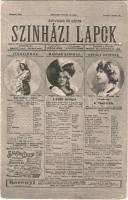 1904 Szöveges és képes Színházi Lapok. Serényi és Sárkány Dezső reklám / Hungarian theatre magazine advertisement, actoers, actresses (EK)