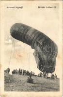1915 Osztrák-magyar katonai léghajó, megfigyelő léggömb / K.u.K. Militär Luftschiff / WWI Austro-Hungarian observation balloon (EK)