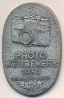 Németország 1939. Fotóverseny / A fényképészetben nyújtott kiváló teljesítményért ezüstözött Br emlékplakett. (52x33mm) T:2 Germany 1939. Photo Wettbewerb / Für hervorragende leistung in der Photographie silvered Br plaque (52x33mm) C:XF