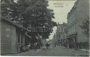 Bohumín, Oderberg; Hauptstrasse, Nordbahnstrasse / streets, shop (Rb)