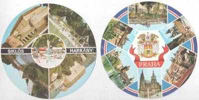 51 db MODERN külföldi és magyar nagy méretű város képeslap / 51 modern Hungarian and other European ...