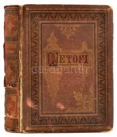 Petőfi Sándor összes költeményei. Bp., 1889., Athenaeum, 1 t. + 827 p. Hazai művészek rajzaival díszített ötödik képes díszkiadás. Kiadói aranyozott egészvászon-kötés, aranyozott lapélekkel, kopott borítóval, sérült gerinccel, egy kijáró, sérült lappal.