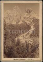 cca 1890 Trecroci Monte Cristalo 17x11 cm
