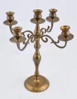 Ötágú réz gyertyatartó 40 cm