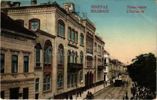 1915 Belgrade, Beograd; LUniversité / university, tram + LANDST. A. A. 3/L. ST. 6. ETAPPENPOSTAMT 131