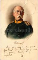 1898 Otto von Bismarck. Meissner & Buch Künstlerkarten Serie 1004. litho s: O. Beckert
