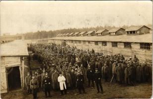 WWI German military, POW (prisoner of war) camp. photo