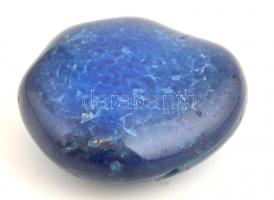 Csiszolt kék ásvány, 3,5×3,5 cm