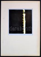 Kulinyi István (1945-): Hírnök II.. Ofszet, papír, jelzett és datált (Kulinyi István 1987), Próba I....