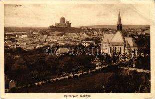 1922 Esztergom, látkép, Bazilika (EB)