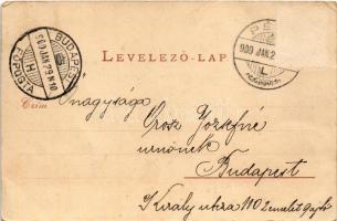 1900 Pécs, Tettye a várrommal. Schönwald Imre kiadása  (EK)