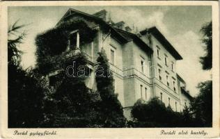 1923 Parád-gyógyfürdő, Parádi alsó kastély (EK)