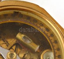 Stanley London jelzésű, professzionális tájoló rézből. Eredetivel megegyező replika. Összecsukató, t...