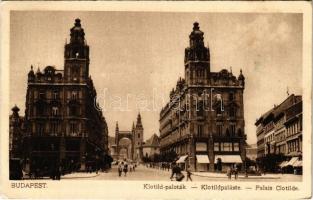 1923 Budapest V. Apponyi tér, Klotild paloták, Erzsébet híd, Zwieback cukrászda, üzletek. Rigler r.-t. 30. sz. (EK)