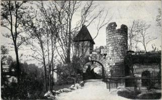 1925 Budapest XIV. Városliget, A rom kapuja. A székesfővárosi állatkert kiadása 10. szám