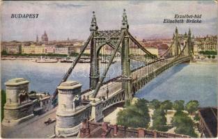 1924 Budapest, Erzsébet híd. Hatyu kiadása (EK)