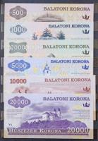2012. 500 Balatoni Korona + 1000 Balatoni Korona + 2000 Balatoni Korona + 5000 Balatoni Korona + 10....