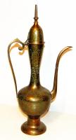 Réz vizeskancsó keleti motívumokkal 55 cm magas