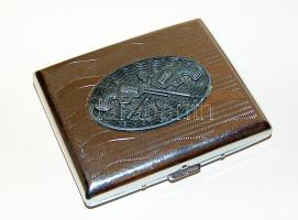 Fém cigarettatárca 10x8,5 cm