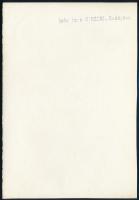 cca 1935 Kinszki Imre (1901-1945) budapesti fotóművész pecséttel jelzett vintage fotóművészeti alkot...