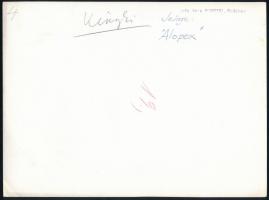 cca 1932 Kinszki Imre (1901-1945) budapesti fotóművész pecséttel és aláírással jelzett vintage fotóm...