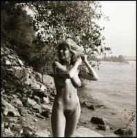 cca 1984 Vízparti vágyak, 3 db vintage NEGATÍV, 6x6 cm