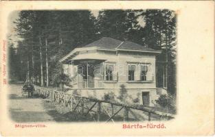 Bártfa-fürdő, Bardejovské Kúpele, Bártfa, Bardiov; Mignon villa. D / villa (fa)