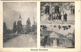 Farád, templom, Sarlay lak, kastély, Szalay László üzlete