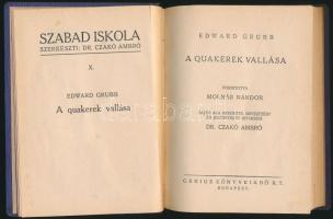 Edward Grubb: A quakerek vallása. Ford.: Molnár Nándor. Sajtó alá rendezte, bevezetést és a jegyzete...
