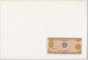 Vietnam 1976. 1D felbélyegzett borítékban, bélyegzéssel T:I Vietnam 1976. 1 Dong in envelope with st...