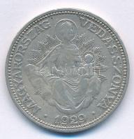 1929. 2P Ag "Madonna" T:2- kis ph. Adamo P7