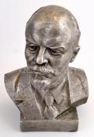 Lenin büszt. Nagy méretű fém szobor. 34 cm