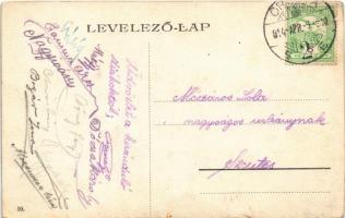 1914 Orsova, Széchenyi utca, lovasszekér, porcelán üzlet / street, horse carts, porcelain shop