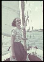 cca 1943 Balaton, 9 db vintage színes diapozitív felvétel Kerny István (1879-1963) budapesti fotóműv...