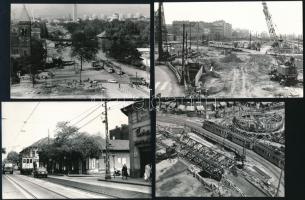 cca 1985 előtt készült felvételek a budapesti villamosokról, 9 db vintage fotó Karai Sándor fotóripo...